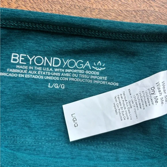 Beyond Yoga Spacedye Slim Racerback Cropped Tank in Majestic Blue Heather, L - Picture 5 of 5